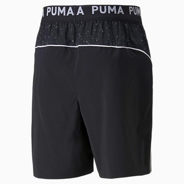 Woven 8" Men's Training Shorts, Puma Black-AOP